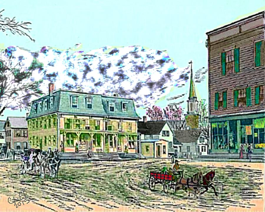 Ashland Mass 1890s Painting by Cliff Wilson
