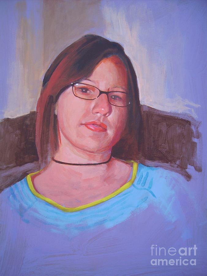 Portrait Painting - Ashley by John Tartaglione