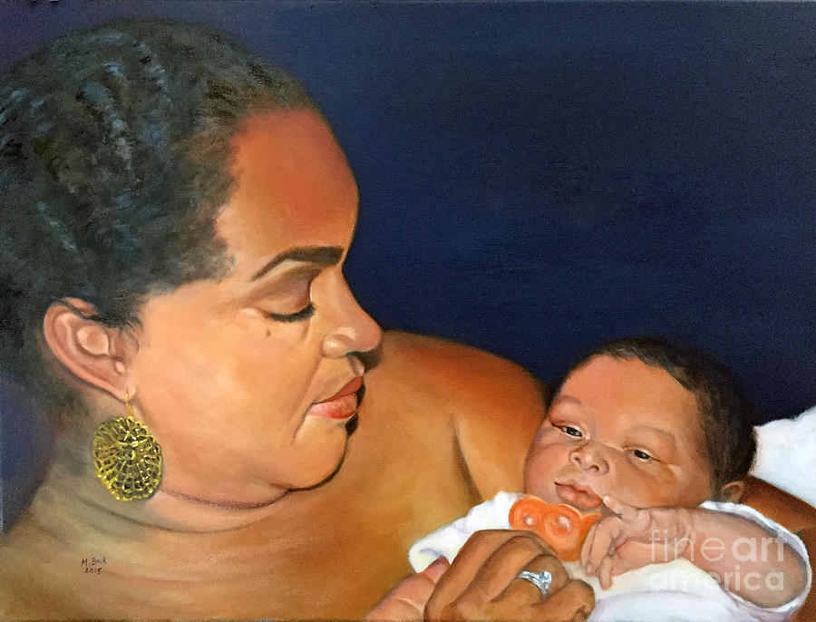 Ashli and Middleton Painting by Marlene Book