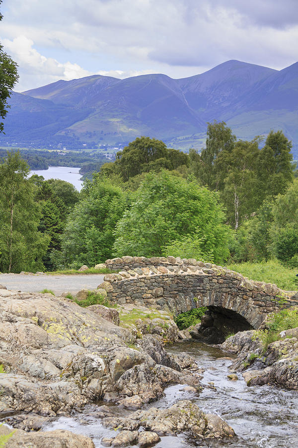 Ashness Bridge lake district in summer Photograph by Chris Smith