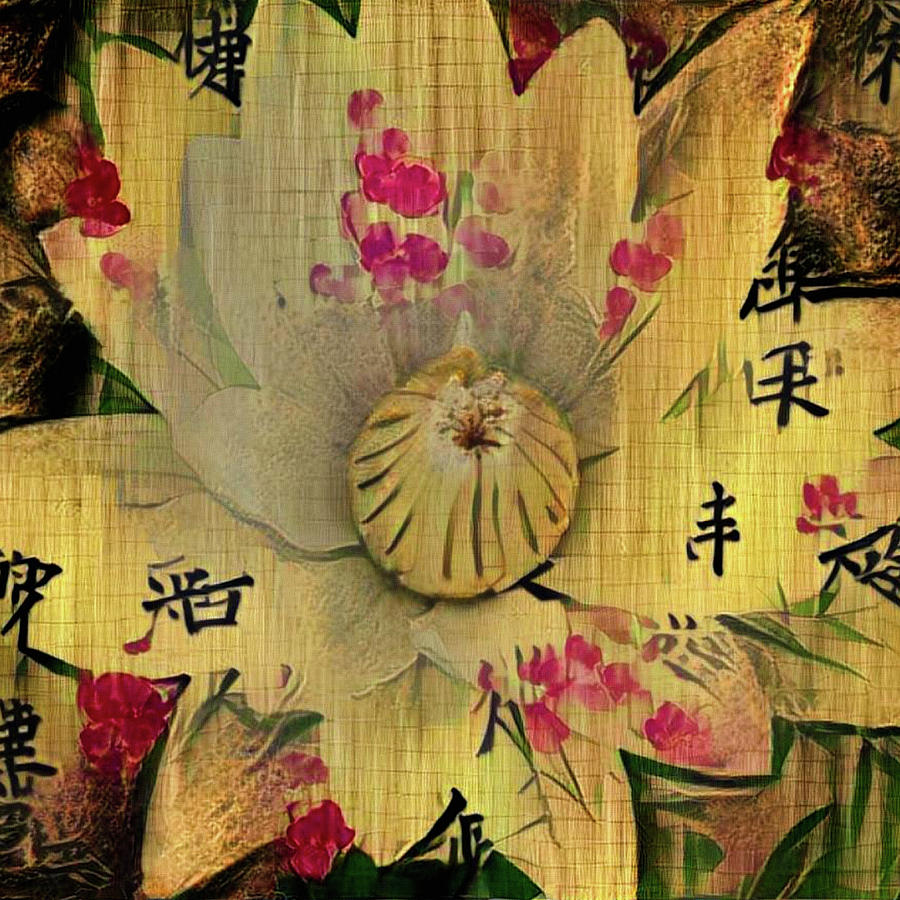 Asia Lotus Digital Art by Bruce Rolff