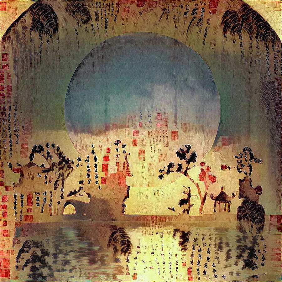 Asia Silhouettes Digital Art by Bruce Rolff