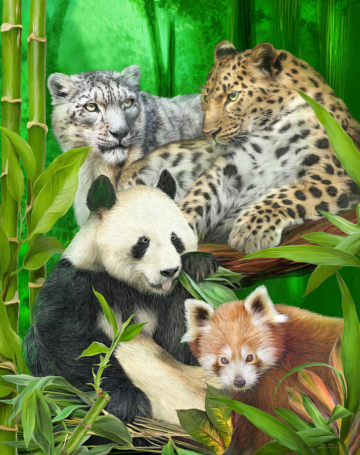 Amur Leopard Mixed Media - Asia Wild by Carol Cavalaris