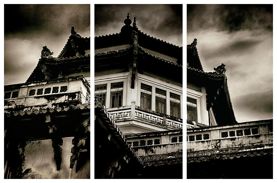 Asian Architecture TriPict  Photograph by Joseph Hollingsworth