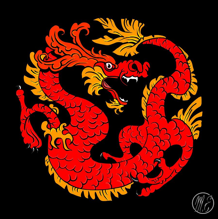 Asian Dragon Painting