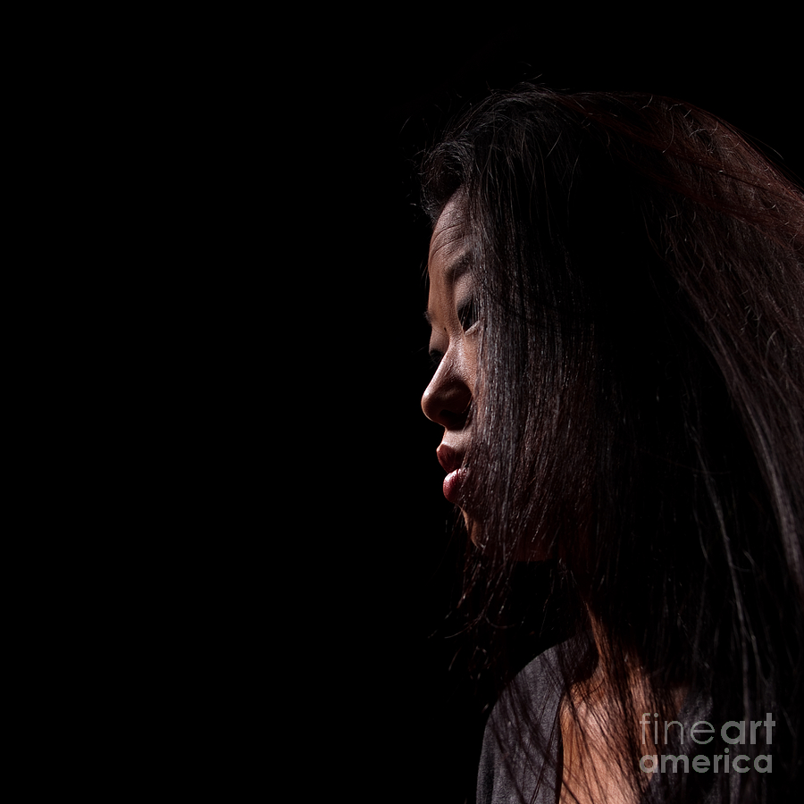 Portrait Photograph - Asian Girl 1284490 by Rolf Bertram