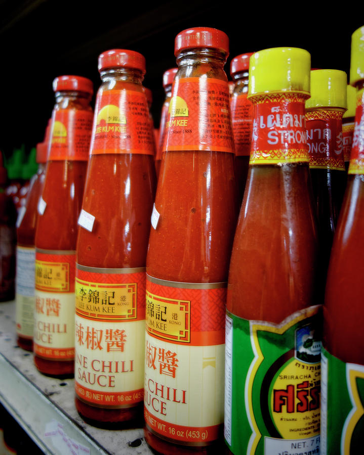 Asian Market Hot Chili Sauce Photograph by Ann Powell