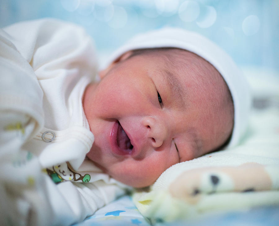Asian new born baby Photograph by Anek Suwannaphoom