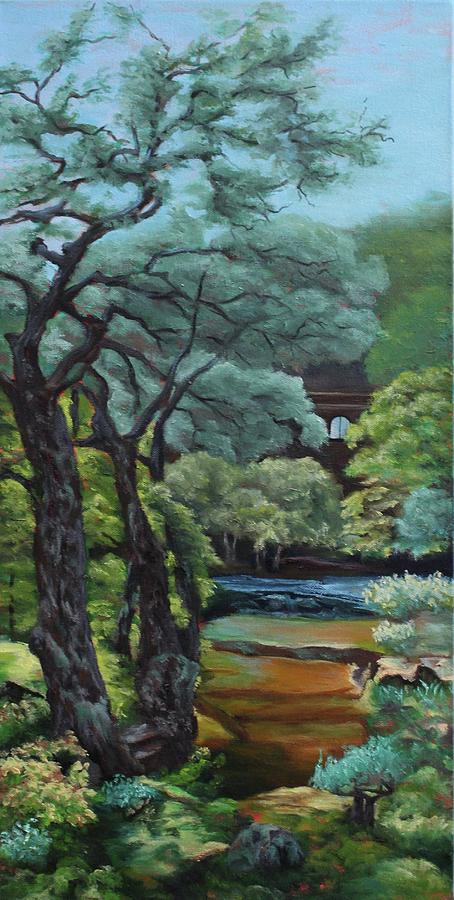 Asian Tranquility Painting by Rebecca Hauschild