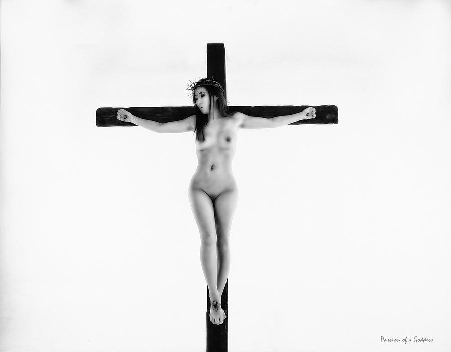 Inspirational Photograph - Asian White Crucifix by Ramon Martinez
