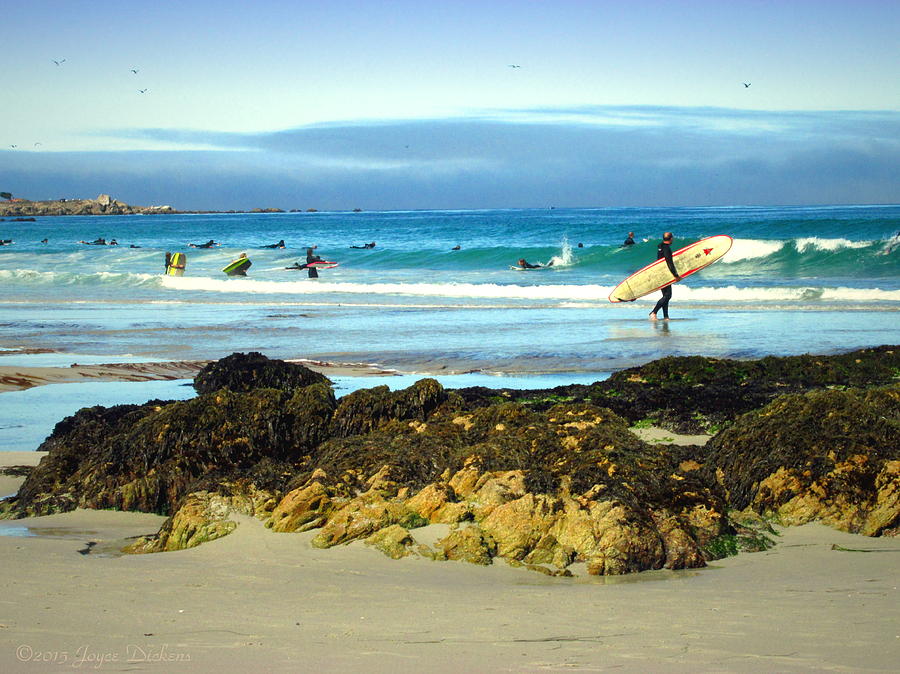 Asilomar Surfers 07 04 15 Photograph by Joyce Dickens