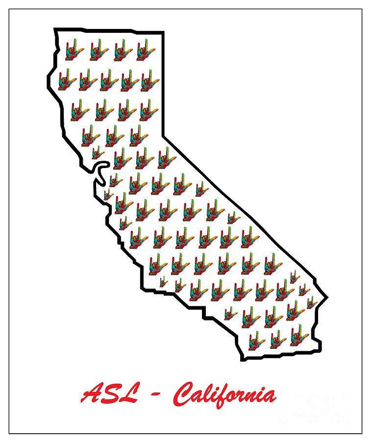 ASL California Painting by Eloise Schneider Mote