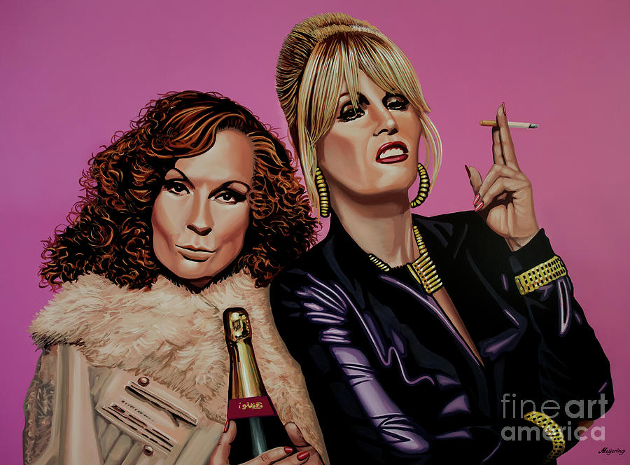 Celebrity Painting - Absolutely Fabulous Painting by Paul Meijering