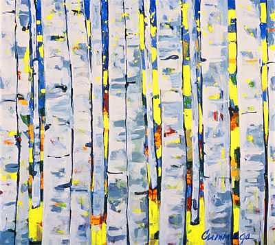 Bright Painting - Aspen by Betty Cummings Bright Painting - Aspen by Betty Cummings