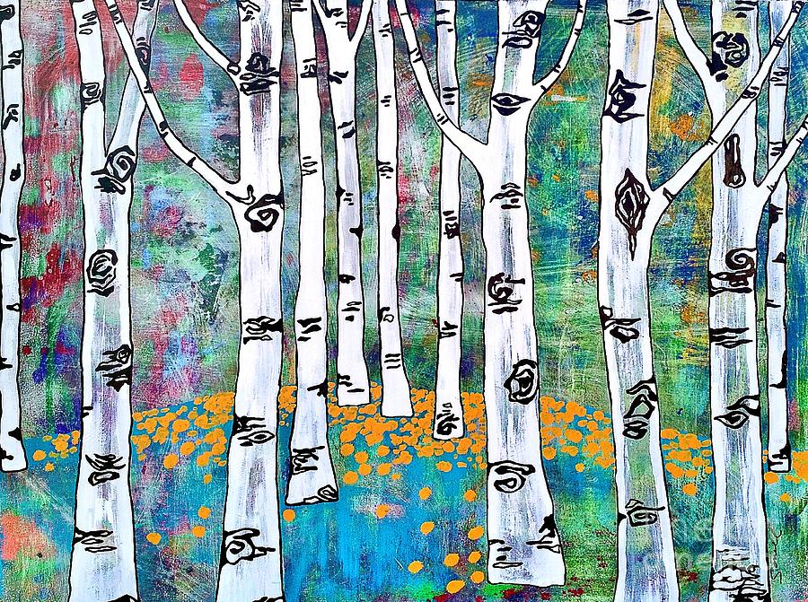 Aspen Bright Painting by Amy Sorrell