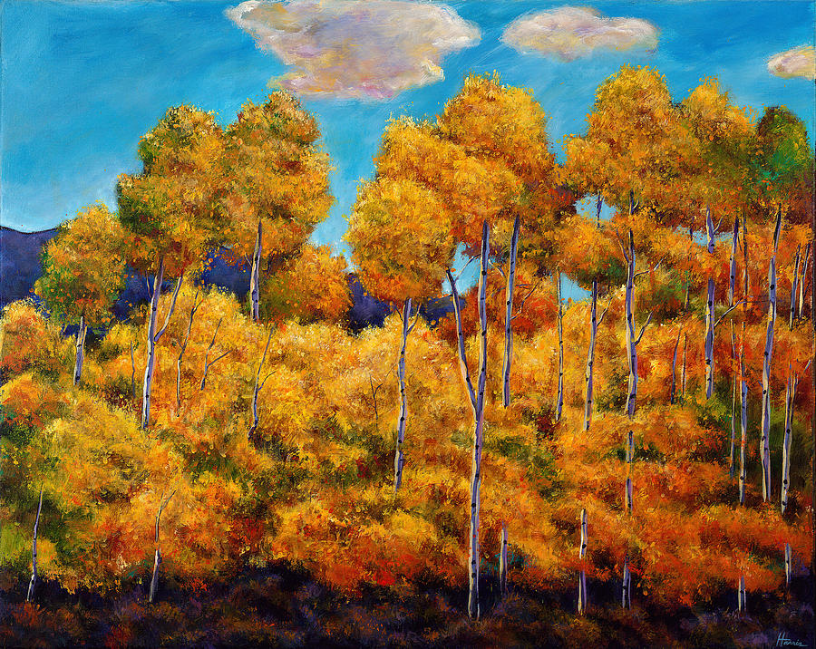 Fall Painting - Aspen Evanescence by Johnathan Harris