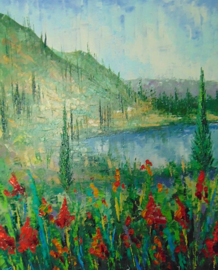 Aspen Lake CO Painting by Frederic Payet