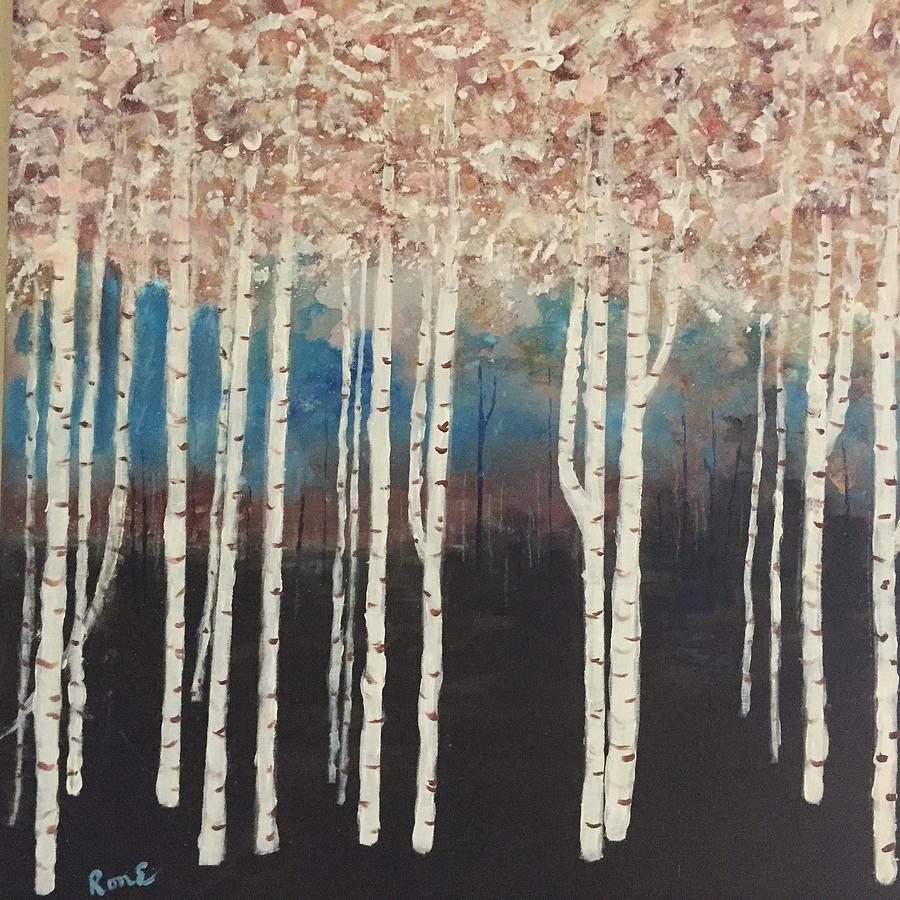 Aspen Sunset  Painting by Ronnie Egerton