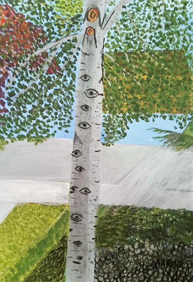 Aspen Tree Drawing by Margo Washburn Fine Art America