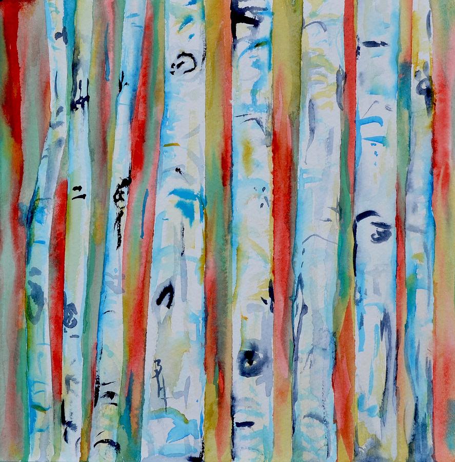 Aspens Abstract III Painting by Beverley Harper Tinsley