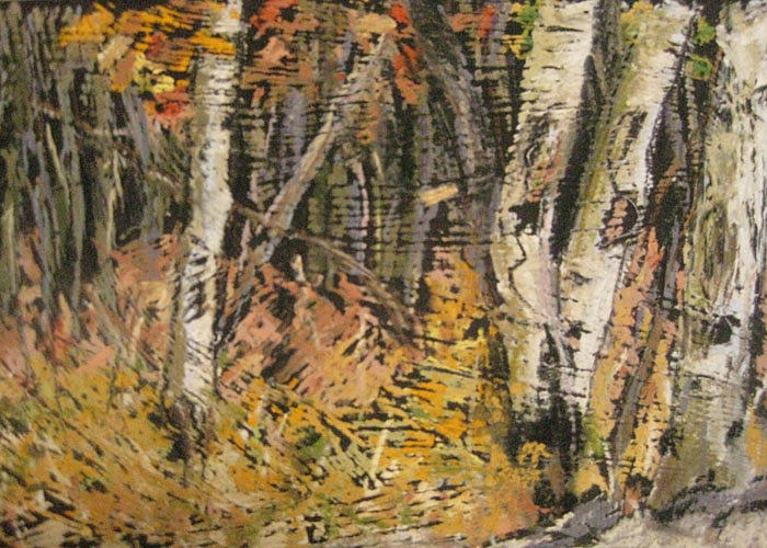 Aspens in the Fall Pastel by Constance Gehring