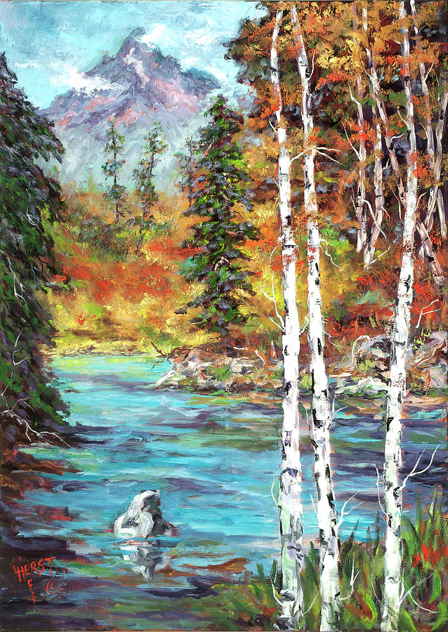 Aspens Painting by LC Herst - Fine Art America