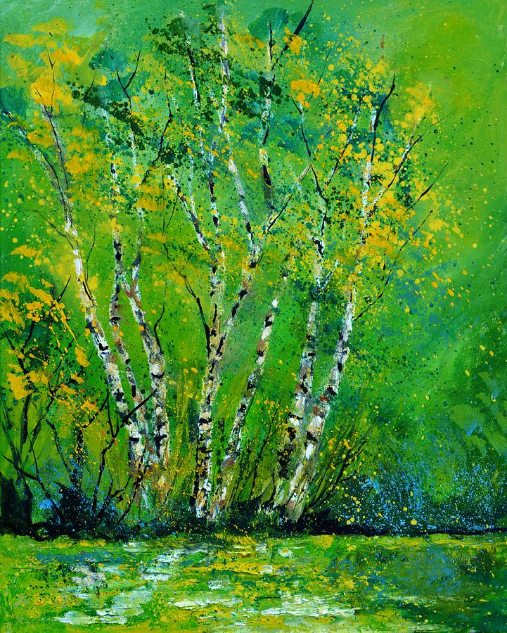 Nature Painting - Aspentrees 4551 by Pol Ledent