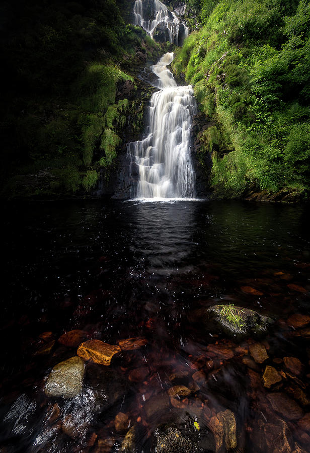 Donegal Photograph - Assaranca Waterfall by Glen Sumner Donegal Photograph - Assaranca Waterfall by Glen Sumner