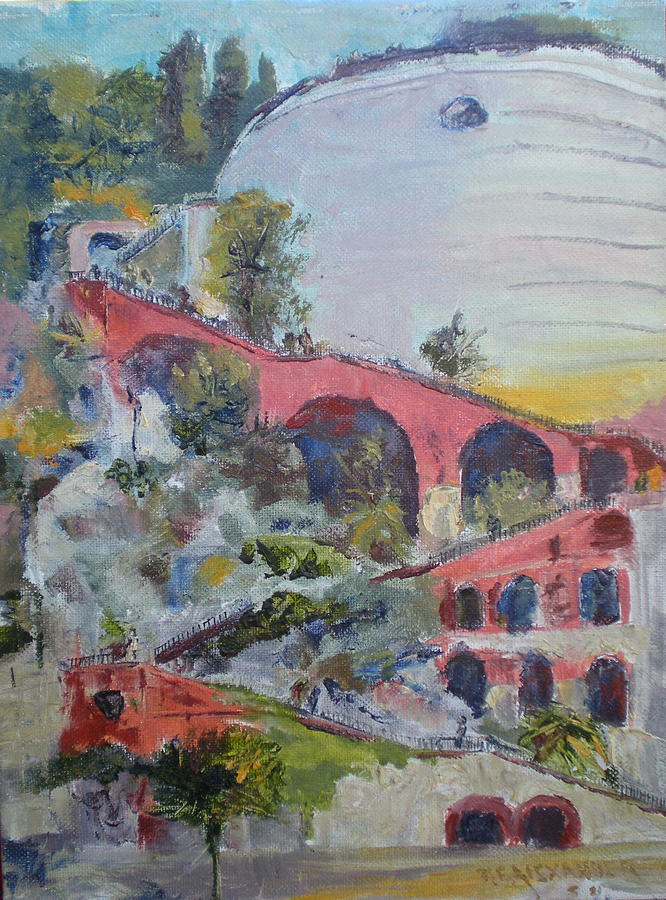 France Painting - Assenseur Du Chateau by Bryan Alexander France Painting - Assenseur Du Chateau by Bryan Alexander