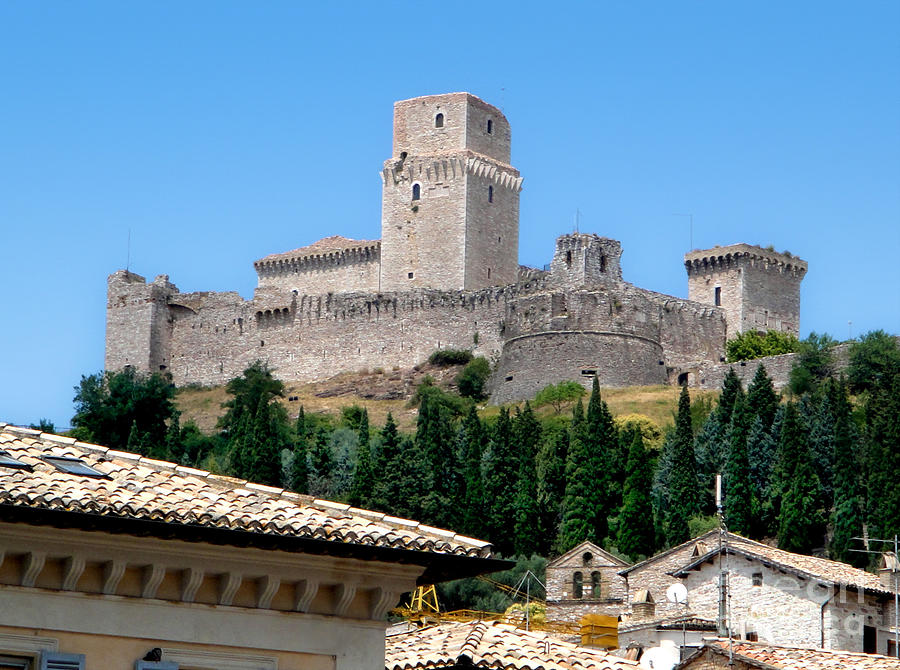 Assisi Italy - Rocca Maggiore Photograph by Gregory Dyer - Fine Art America