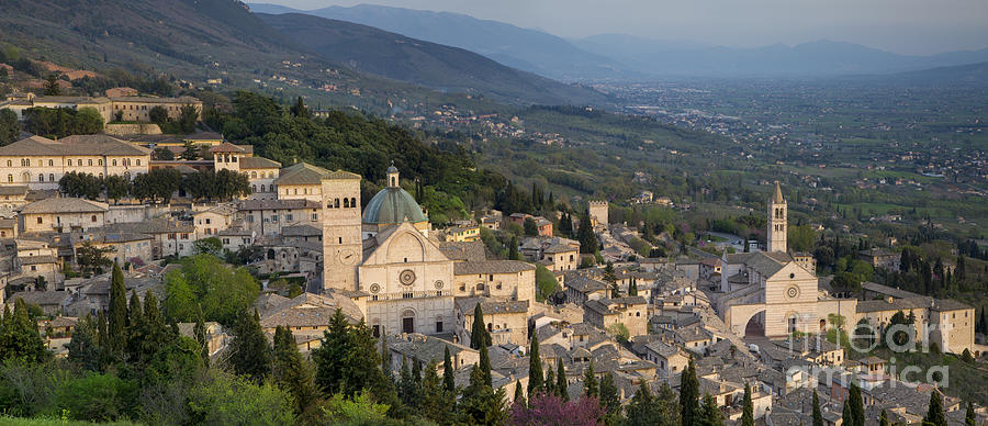 Assisi Pano Photograph by Brian Jannsen