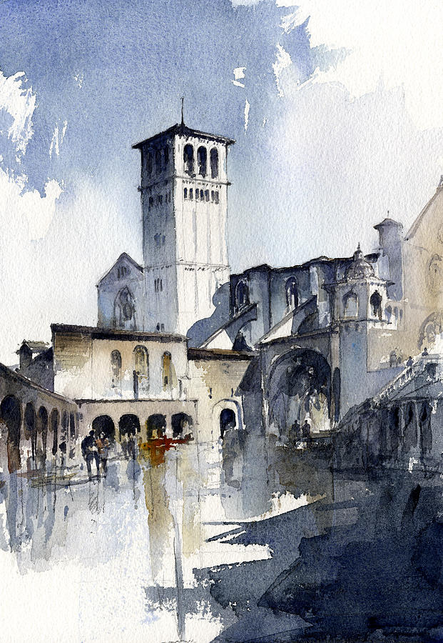 Assisi Painting by Tony Belobrajdic