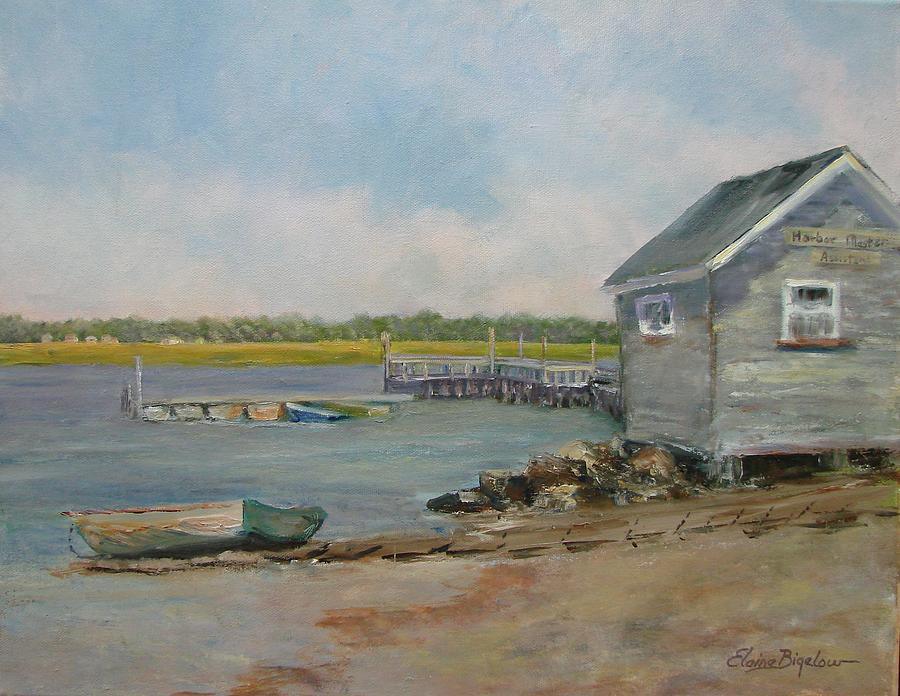 Assistant Harbor Master Painting by Elaine Bigelow