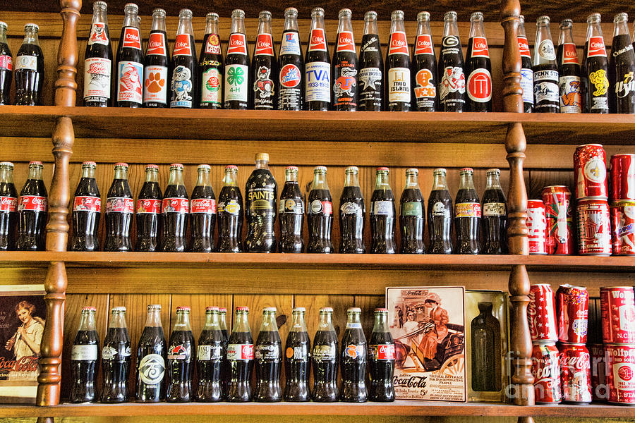 Assorted Drinks Coca Cola bottles  Photograph by Chuck Kuhn