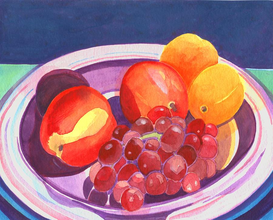 Assorted Fruit Painting by Helena Tiainen