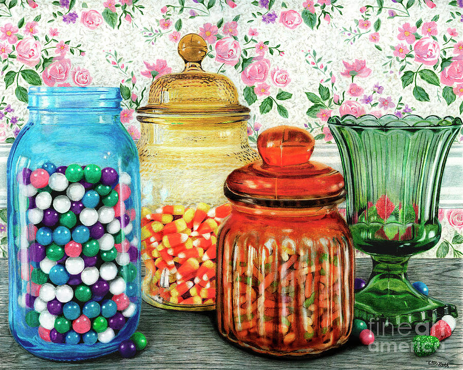 Candy Painting - Assortment of Color and Taste	Color Pencil on paper by Peter Piatt