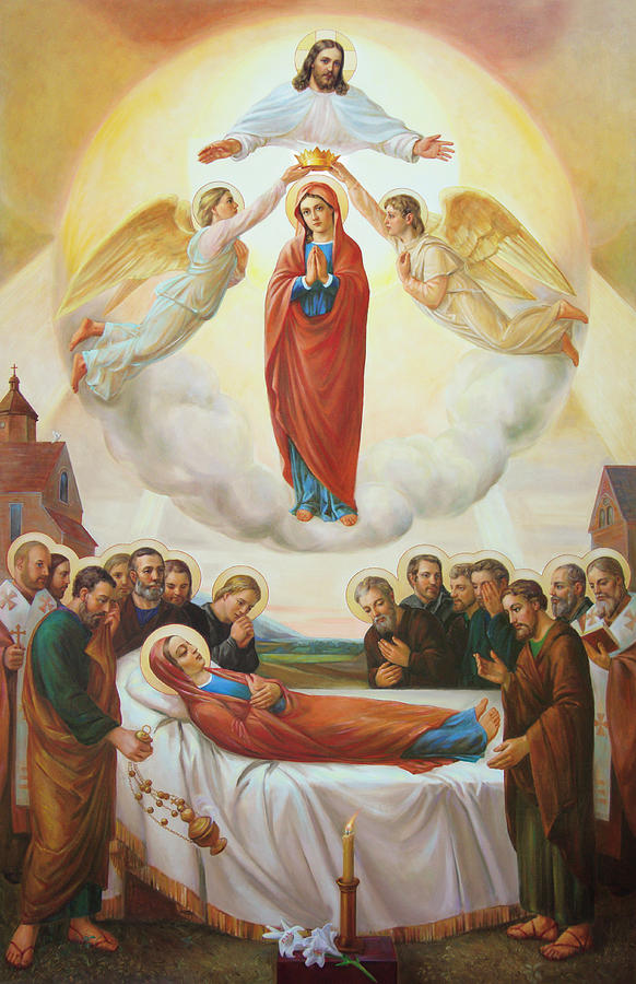 Assumption Of The Blessed Virgin Mary Into Heaven Painting by Svitozar Nenyuk