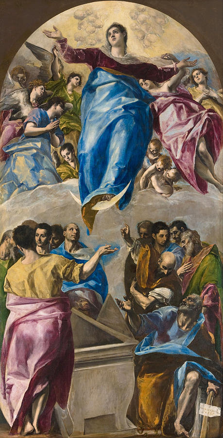 Assumption of the Virgin Painting by El Greco