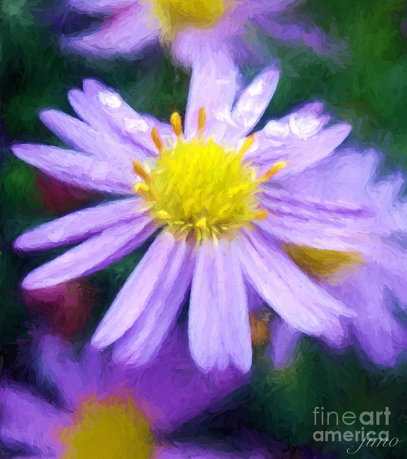 Flowers Still Life Painting - Aster by Jim Hatch