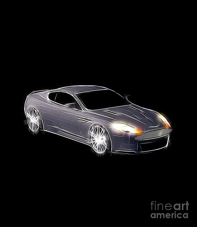 Car Digital Art - Aston Martin by Raphael Terra by Esoterica Art Agency