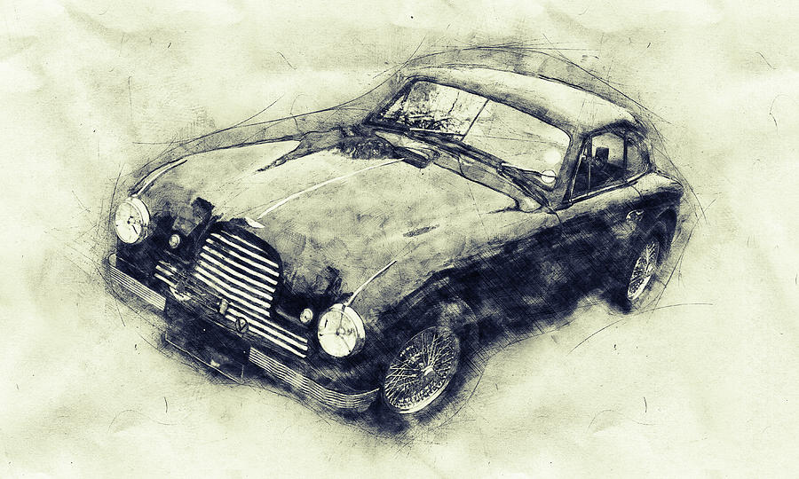 Aston Martin Db2 Gt Zagato 1 - 1950 - Automotive Art - Car Posters Mixed Media