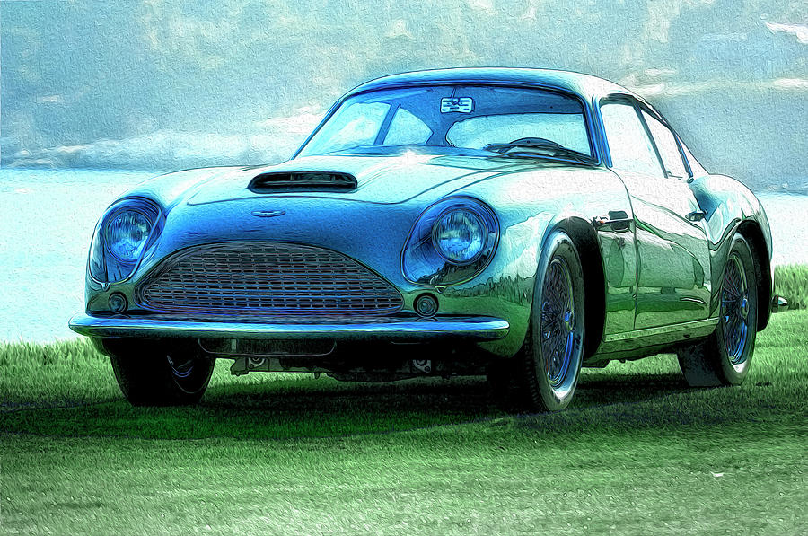 James Bond Digital Art - Aston Martin DB4 Zagato by Duschan Tomic