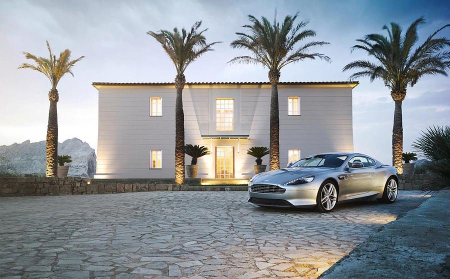 Architecture Photograph - Aston Martin DB9 by Mariel Mcmeeking