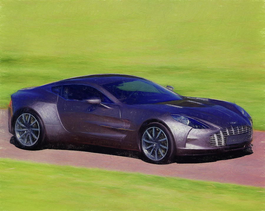 Aston Martin One-77 Digital Art by Roy Pedersen