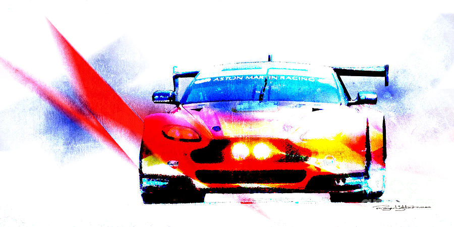Aston Martin Racing V8 Aston Martin Vantage GTE Digital Art by Roger Lighterness