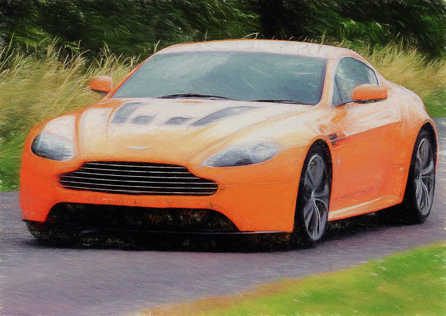 Aston Martin V12 Vantage Digital Art by Roy Pedersen