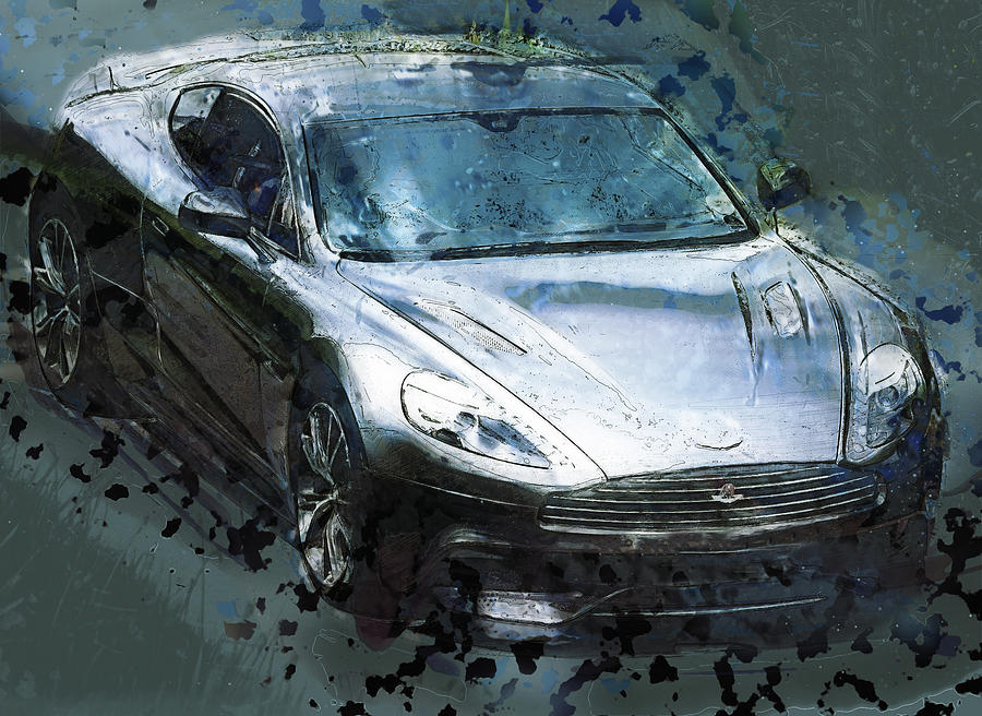 Aston Martin V8 Vantage Roadster 3 Digital Art by Roy Pedersen