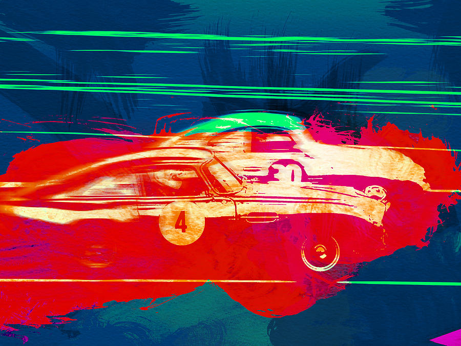 Car Painting - Aston Martin vs Porsche by Naxart Studio