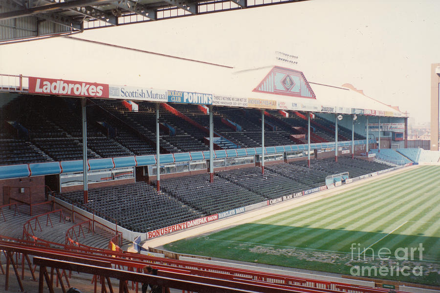 Aston Villa - Villa Park - West Stand Trinity Road 1 - Leitch - April 1991 Photograph by Legendary Football Grounds