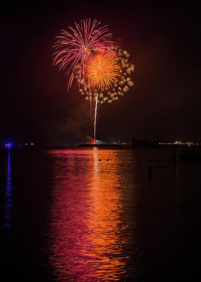 Astoria Fireworks Photograph by Robert Potts